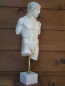 Apollon-Statue 45 cm,  2,7 kg, beiger Kunstmarmorsockel