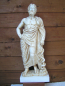Preview: Asklepios (Heilgott)-Statue 60 cm, 7 kg, beiger Kunstmarmorsockel