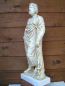 Preview: Asklepios (Heilgott)-Statue 60 cm, 7 kg, beiger Kunstmarmorsockel