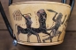 Kantharos handbemalt Herakles kämpft gegen Zentauren, Berlin Altes Museum, 19,5 cm hoch, 18,7 cm breit, 400 g