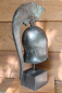 Mobile Preview: Kampfhelm Bronze korinth., 27,5 x 17 cm mit Lophos, Kunstmarmors., Museumsreplik