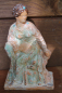 Mobile Preview: Tanagra Frauenstatue sitzend, 13 cm, handbemalt, Nationalmuseum Athen