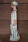 Tanagra mit Haube 26,4 cm, 0,7 kg, handbemalt, Tettakotta