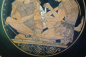 Sosias-Kylix Patroklos und Achilleus, Sonderedition limitiert auf 10 Exemplare, handbemalt, 28 Ø cm, Höhe 10 cm, 0,8 kg, Antikensammlung Berlin