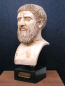 Platon bust replica Vatican Rom, 18 cm, 800 g, black marble base