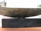 Bronzelampe als Trireme/Triere von der Akropolis, auf schwarzem Marmorsockel, 26,4 cm lang, 6 cm breit