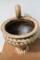 Preview: Minoan cup with handle 1.500 B.C., hand painted, height 14,9 cm, 12,6 cm, 420 g weight