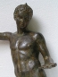 Preview: Jüngling von Marathon-Statue, wahrscheinlich Hermes, 53 cm, 4 kg, schwarzer Marmorsockel