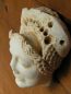 Kore ancient Greek girl head, 16 x 13,5 cm, 0,8 kg, wall decoration