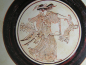 Preview: Mänade mit Panther-Kylix Tondo weißgrundig Glyptothek München handbemalt 24 cm, 8,4 cm hoch, 500 g