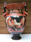 Preview: Red-figured style vase, Volute Crater, Thetis and Peleus, Eos and Kephalos, replica, pomp vase, Museo Nazionale di Villa Giulia, Rome, 60 cm, 13,8 kg