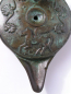 Bronzelampe Pegasus Pegasos, 14,9 cm lang, 9,5 cm breit, 6,8 cm hoch mit Henkel, 0,6 kg