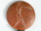 Diskus mit Athletendarstellungen auf Vorder- und Rückseite, 19,4 cm Durchmesser, 1,6 kg Gewicht