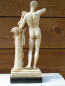 Preview: Hermes mit Dionysosknaben-Statue 27 cm, 1,1 kg, schwarzer Marmorsockel