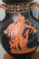 Preview: Deckelamphora, Satyr Oreimachos und Hermes, Antikensammlung Staatl. Museen Berlin, handbemalt, 27 cm Höhe, Breite 13,6 cm, 900 g Gewicht