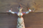 Snake goddess from the palace in Knossos, handpainted, 18,5 cm, 300 g, artificial marble base