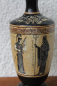Lekythos with Athena and Poseidon, hand-painted, height 17 cm, 350 g weight