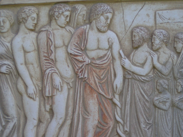 Asklepios-Relief 29 x 21 cm, 1,6 kg, Aufhängevorrichtung