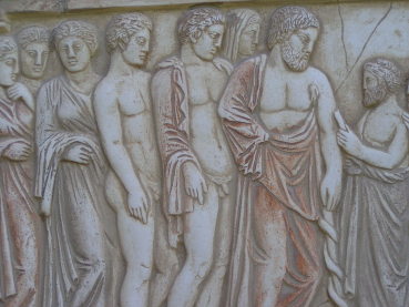 Asklepios-Relief 29 x 21 cm, 1,6 kg, Aufhängevorrichtung