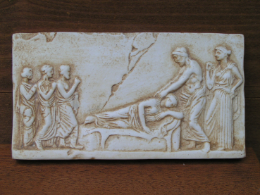 Asklepios Relief replica, 13 x 7 cm, 100 g