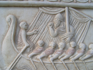 Ulysses relief Paris Louvre Odyssey replica, 42 x 33 cm, 5 kg
