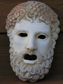 Dionysos-Theatermaske, 17 cm, 0,3 kg, zum Aufhängen