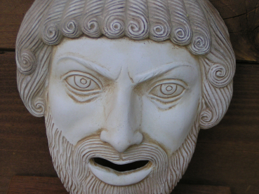 Zeus Theatermaske 17 cm x 13 cm, 0,4 kg, zum Aufhängen