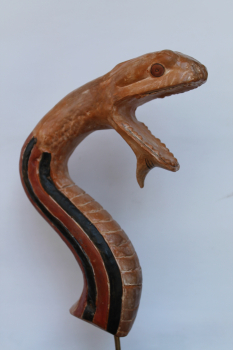 Serpent west pediment of the temple of Hekatompedon, hand-painted, 32.8 cm high, 17.2 cm wide, 0.9 kg