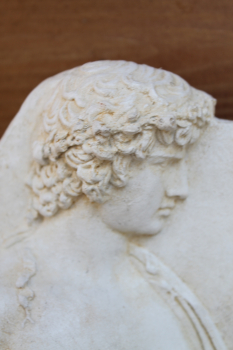 Antinous half-sculptural relief 24.9 cm high, 14.9 cm wide, 5.5 cm deep, 1 kg, Villa Albani Rome