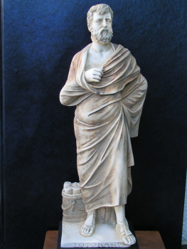 Sophocles statue replica, 31 cm, 1,6 kg, black marble base