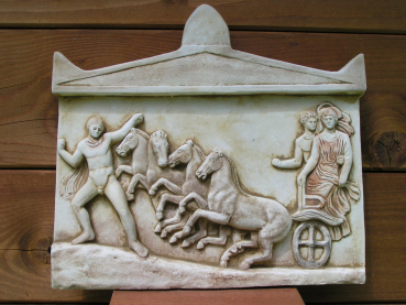 Echelos entführt die Nymphe Basile, Relief, Amphiglyphon, 25 cm x 28 cm, 2,4 kg, zum Aufhängen