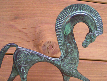 Bronze horse geometrical period replica, 23 cm, 680 g