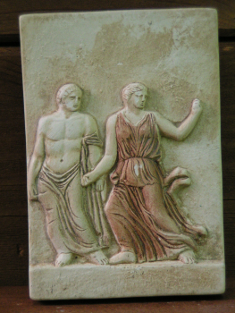 Apoll and Artemis relief replica, 10,7 x 7,3 cm, 200 g