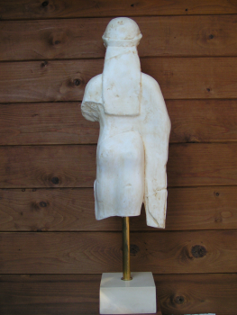 Kore-Statue Mädchen-Statue 80 cm  8 kg schwarzer Kunstmarmorsockel