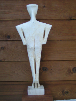 Cyclades idol replica, Dokathismata-Type,  50 cm, 1,6 kg