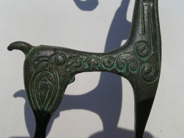 Bronze Antelope greek antiquity, museum bronze replica, 18,3 cm, 400 g