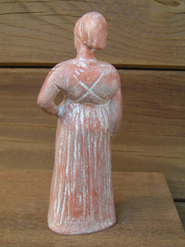 Tanagra with Chiton and Maschalister, 14 cm