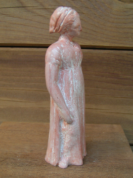 Tanagra mit dorischem Chiton und Maschalister, 14 cm, Terrakotta