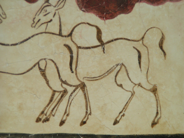 Antilopen von Thera (Santorin), handbemalt, 15,6 x 11,6 cm, 0,4 kg