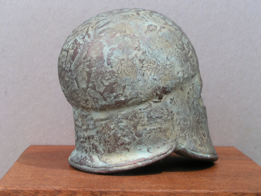 Korinthischer Kampfhelm, ähnlich Barbuta, 10 cm, 480 g