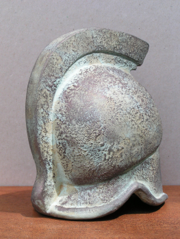 Korinthischer Kampfhelm mit Schlagwulst, 11,7 cm, 450 g