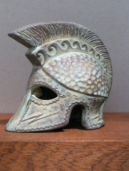 Corinthian warrior helmet, replica, greek, 9,7 cm, 420 g