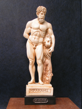 UNESCO-Weltkulturerbe 2013 - Kasseler Herkules 23 cm, 0,8 kg, schwarzer Marmorsockel