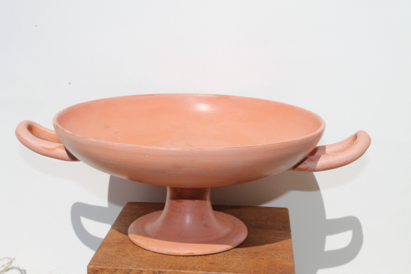 Selbst bemalen - unglasierte Kylix 30 cm Durchmesser, Höhe 10,5 cm, 0,8 kg Gewicht