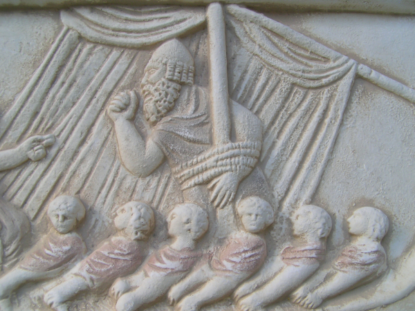 Ulysses relief Paris Louvre Odyssey replica, 42 x 33 cm, 5 kg