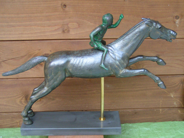 Jockey from Artemision replica, 35 cm high, 45 cm length