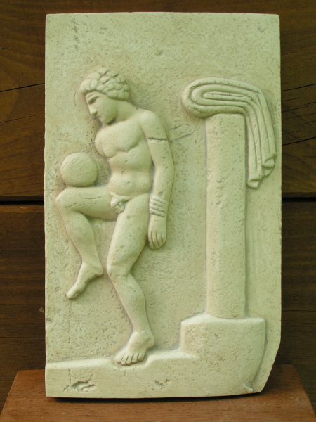 Fussball-Relief 20 cm x 13 cm, 400 g, zum Aufhängen