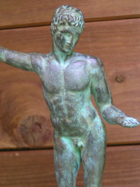 Messenger of the gods statue, 25 cm, 0,7 kg, black marble base