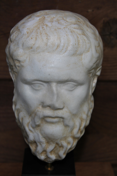 Platon/Plato-Haupt Glyptothek München, 20 cm, 8,2 cm breit, 0,9 kg Gewicht