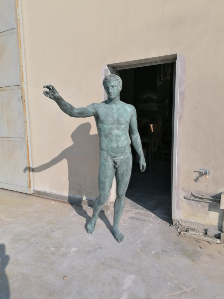 THE "YOUTH OF ANTIKYTHERA" From the Antikythera wreck. ca. 340 b.C. Bronze. H. 1.93 m. National Archaeological Museum, no. X 15187